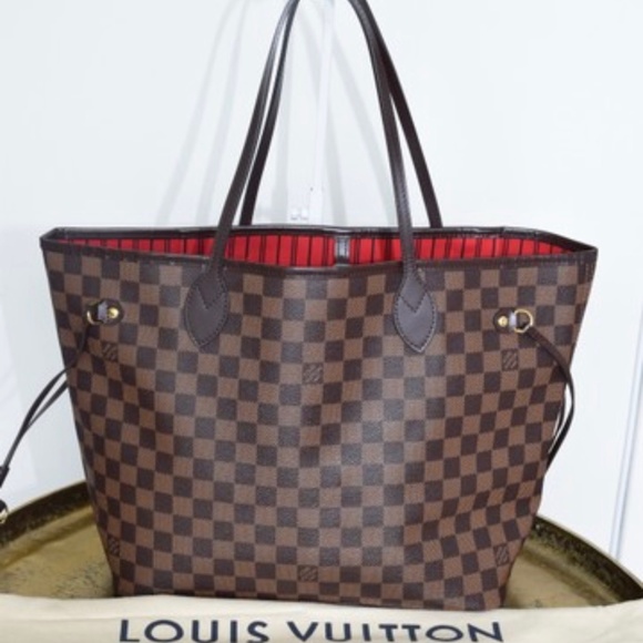 Louis Vuitton Handbags - Louis Vuitton Neverfull MM ln  Interior Damien Ebene with Cherry Textile Lining